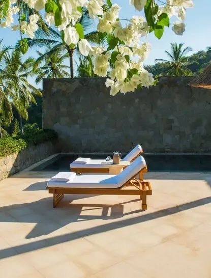 Pool pavilion at Amankila, Bali