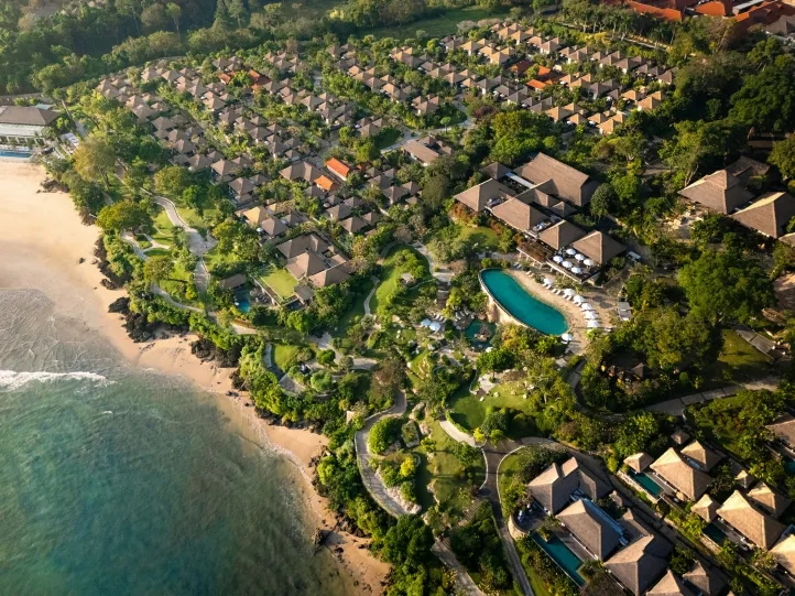 Four Seasons Resort Bali at Jimbaran Bay oceanfront resort view